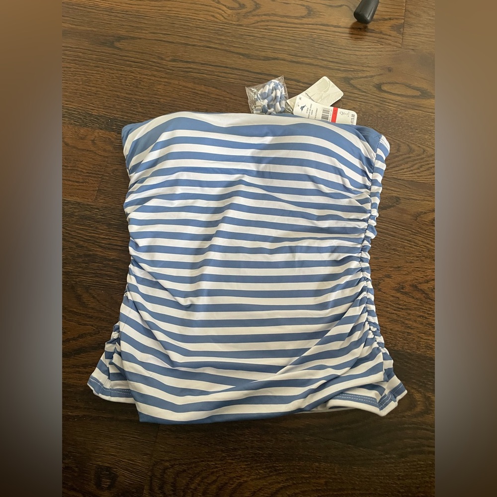 Tommy Bahama Brand new, never worn top - “breaker bay eng shirred bandini”.